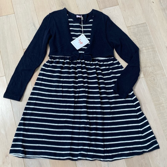 Il Gufo navy soft knit dress Italy
